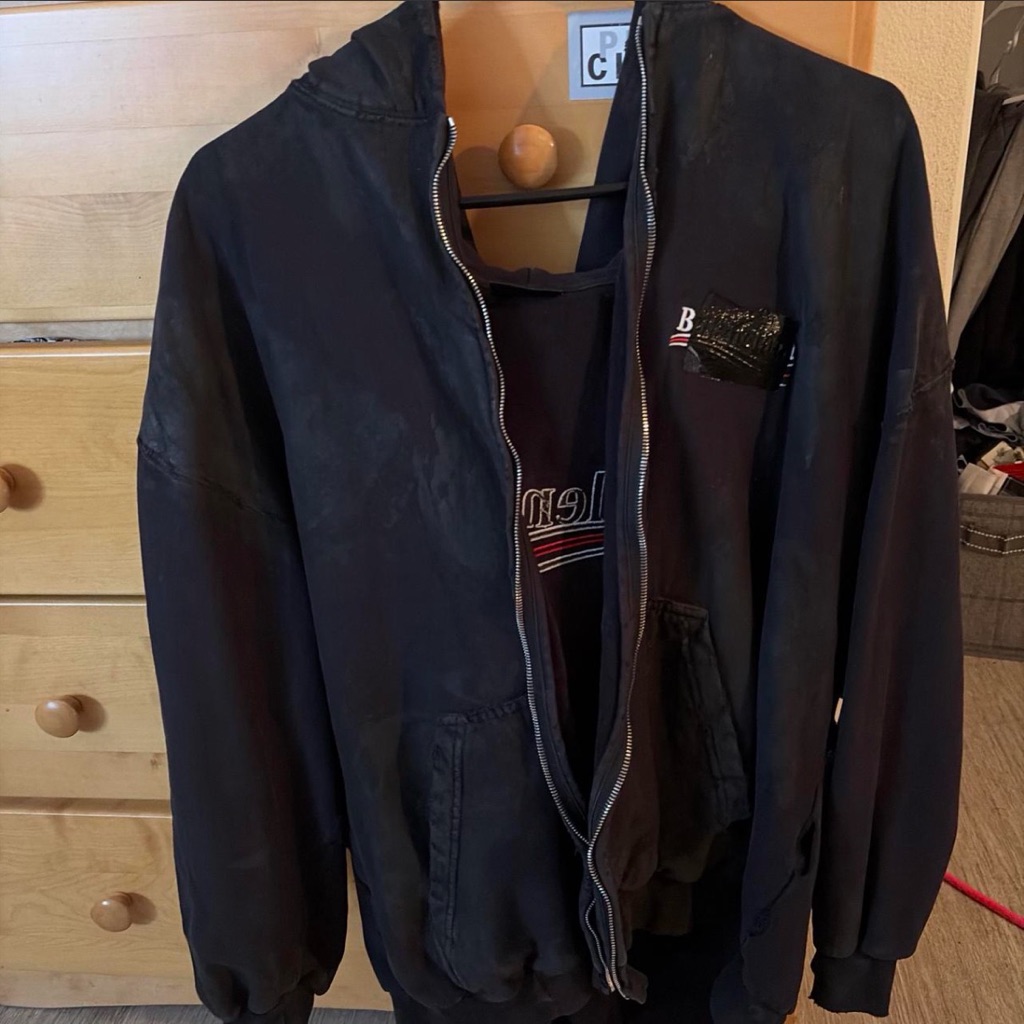Balenciaga Black Bomber Jacket